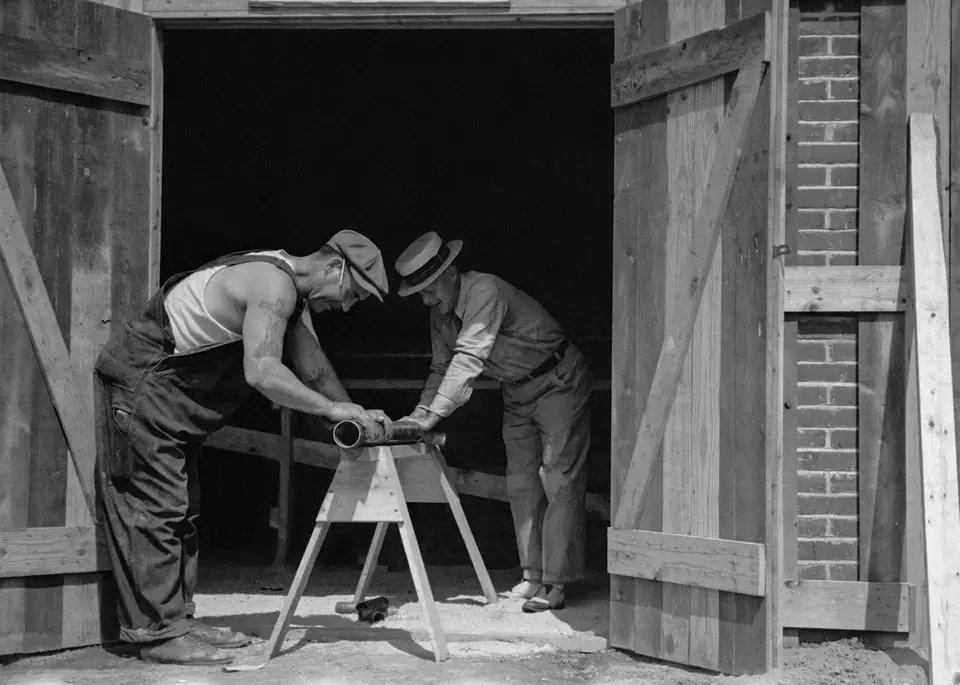 Rough-in plumbing during construction